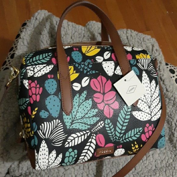 Fossil Handbags - NWT Fossil Hailey Satchel Purse